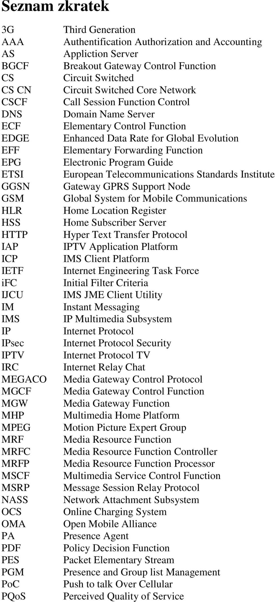 Session Function Control Domain Name Server Elementary Control Function Enhanced Data Rate for Global Evolution Elementary Forwarding Function Electronic Program Guide European Telecommunications