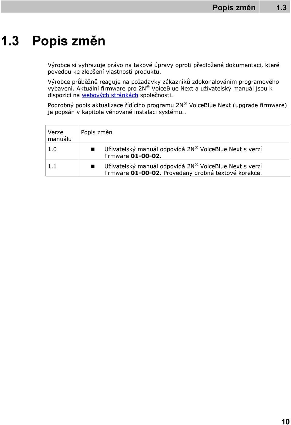 Aktuální firmware pro 2N VoiceBlue Next a uživatelský manuál jsou k dispozici na webových stránkách společnosti.