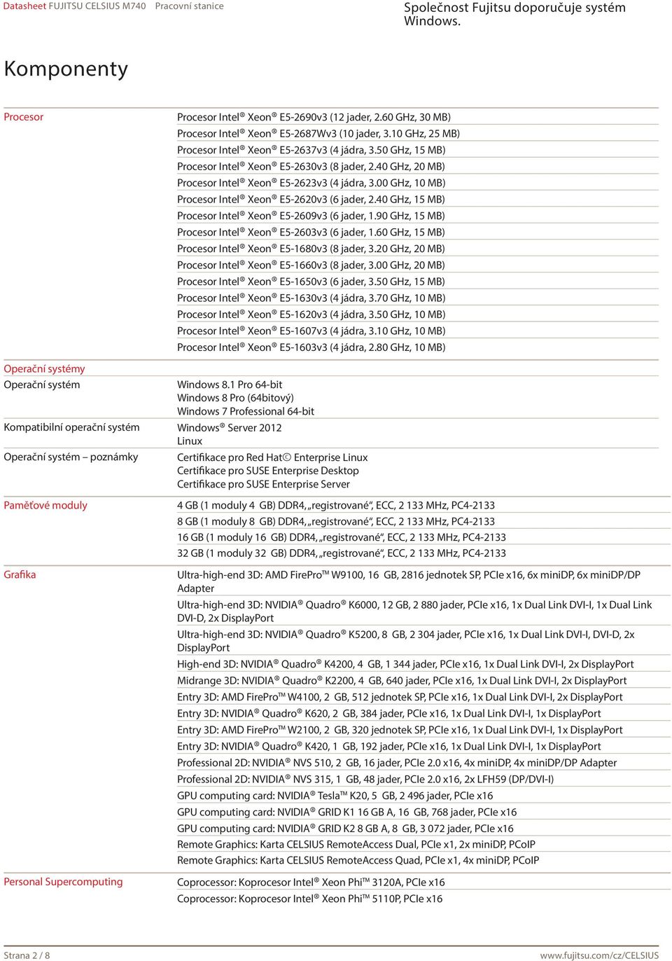 40 GHz, 15 MB) Procesor Intel Xeon E5-2609v3 (6 jader, 1.90 GHz, 15 MB) Procesor Intel Xeon E5-2603v3 (6 jader, 1.60 GHz, 15 MB) Procesor Intel Xeon E5-1680v3 (8 jader, 3.