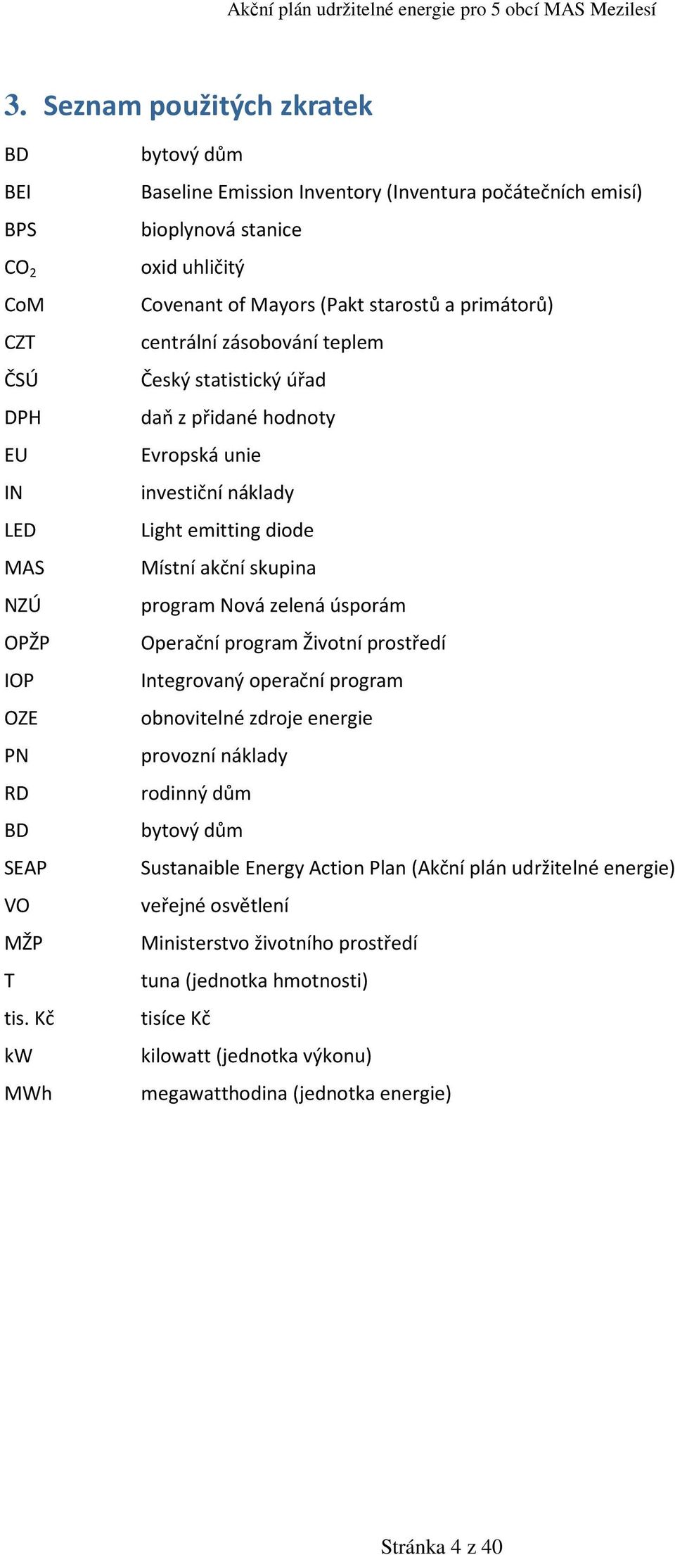 statistický úřad daň z přidané hodnoty Evropská unie investiční náklady Light emitting diode Místní akční skupina program Nová zelená úsporám Operační program Životní prostředí Integrovaný operační