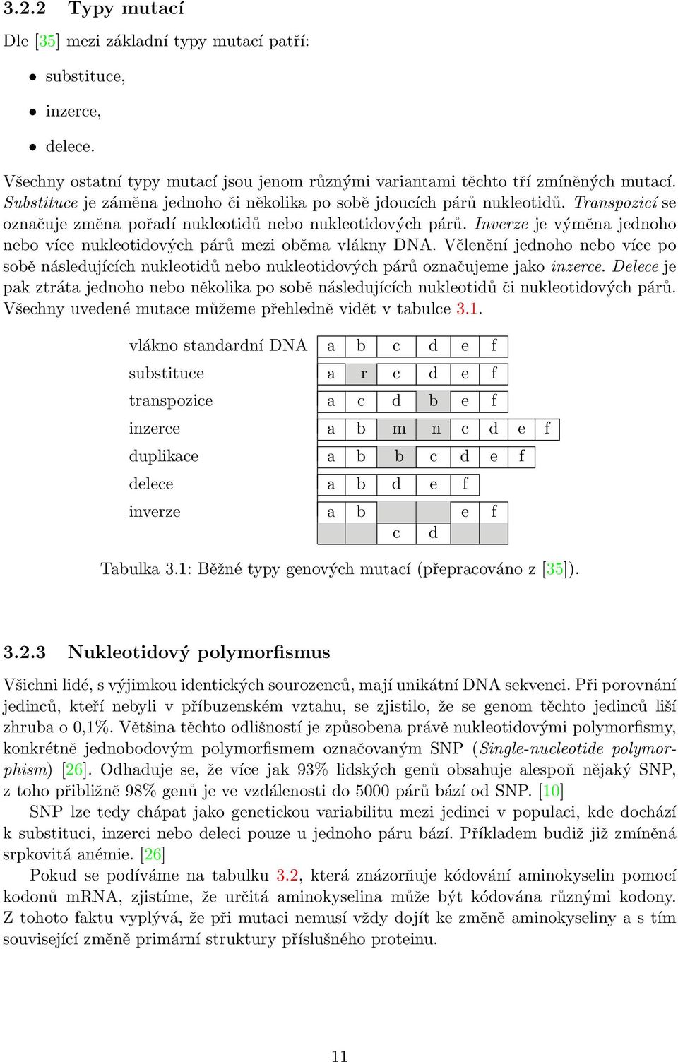 Inverze je výměna jednoho nebo více nukleotidových párů mezi oběma vlákny DNA. Včlenění jednoho nebo více po sobě následujících nukleotidů nebo nukleotidových párů označujeme jako inzerce.