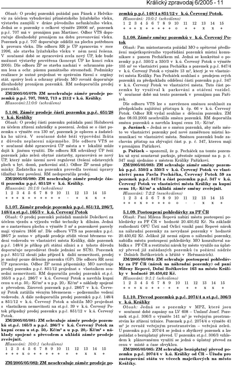 Dle odboru RR je ÚP zpracován v roce 1996, ale stavba lyžaøského vleku v nìm není øešena.