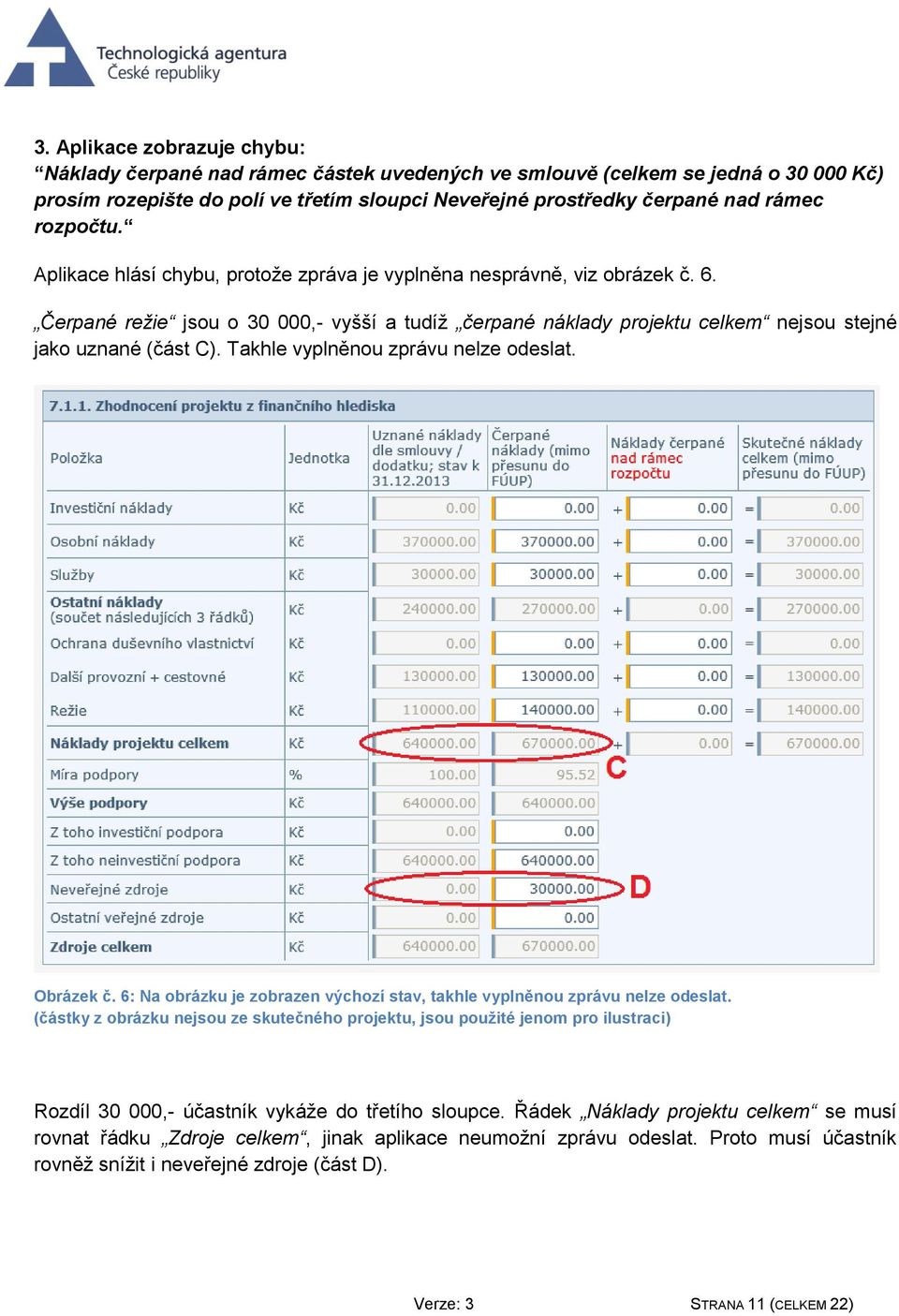 Takhle vyplněnou zprávu nelze odeslat. Obrázek č. 6: Na obrázku je zobrazen výchozí stav, takhle vyplněnou zprávu nelze odeslat.