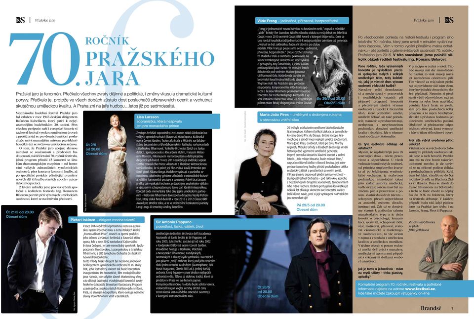 Mezinárodní hudební festival Pražské jaro byl založen v roce 1946 českým dirigentem Rafaelem Kubelíkem, který patřil k nejvýznamnějším hudebníkům 20. století.