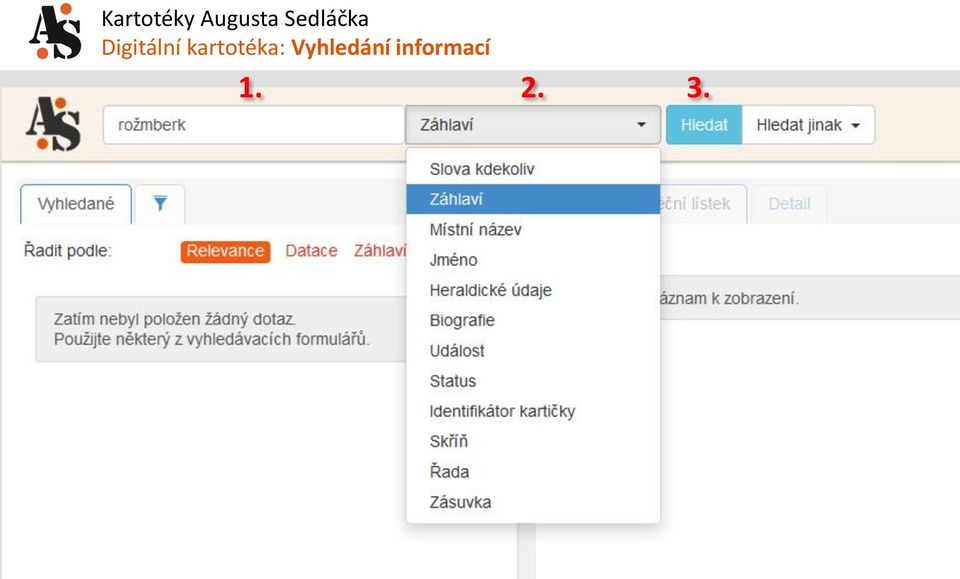 Vyhledání
