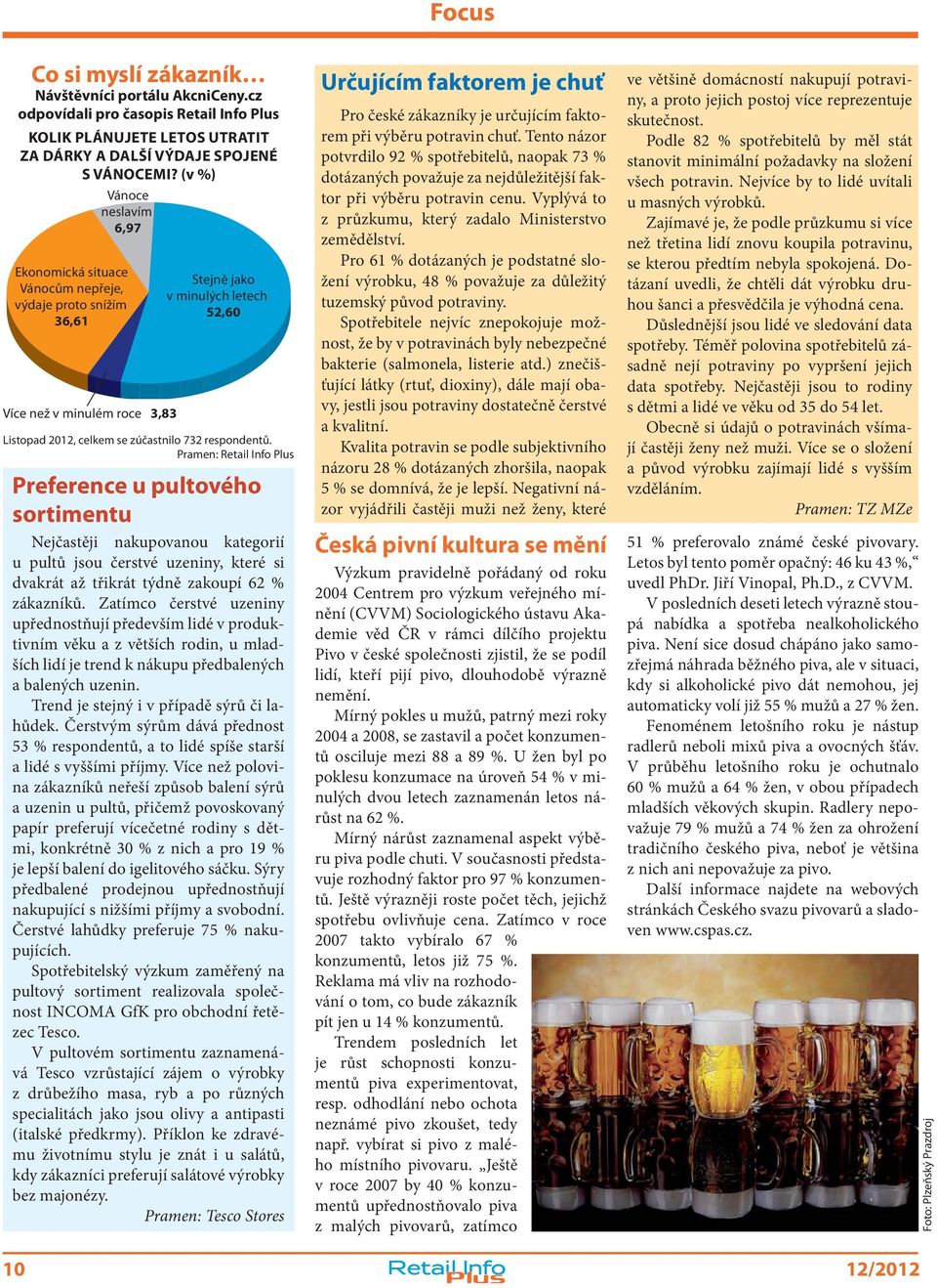 respondentů. Pramen: Retail Info Plus Preference u pultového sortimentu Nejčastěji nakupovanou kategorií u pultů jsou čerstvé uzeniny, které si dvakrát až třikrát týdně zakoupí 62 % zákazníků.