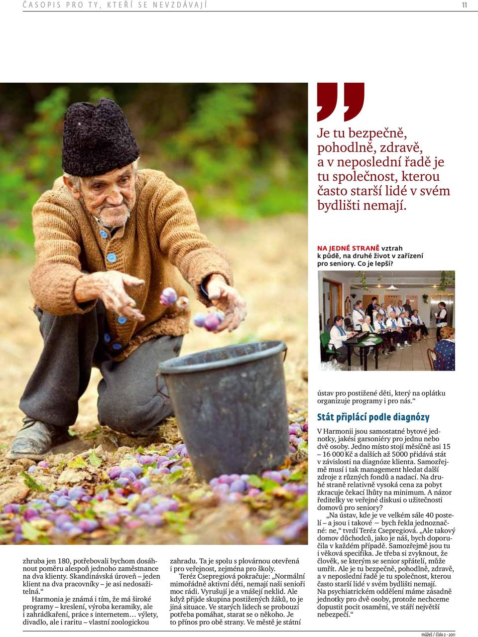 Skandinávská úroveň jeden klient na dva pracovníky je asi nedosažitelná.