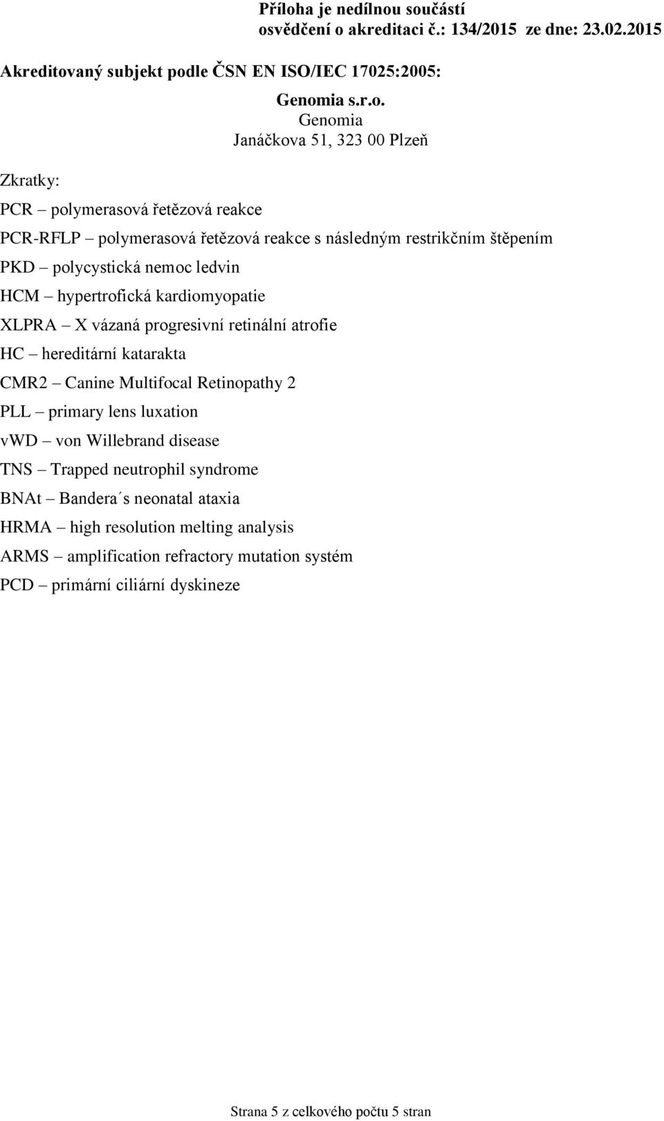 Retinopathy 2 PLL primary lens luxation vwd von Willebrand disease TNS Trapped neutrophil syndrome BNAt Bandera s neonatal ataxia HRMA