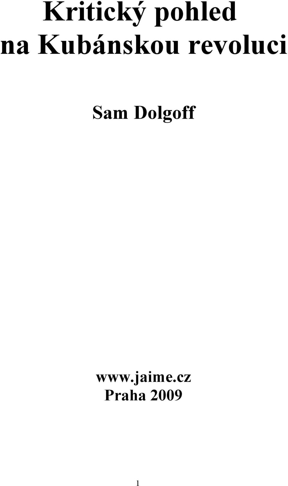 Sam Dolgoff www.