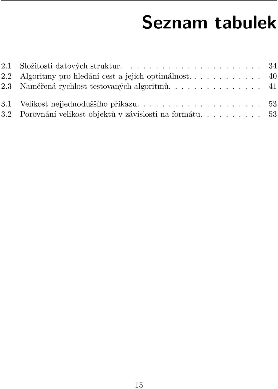 3 Naměřená rychlost testovaných algoritmů............... 41 3.