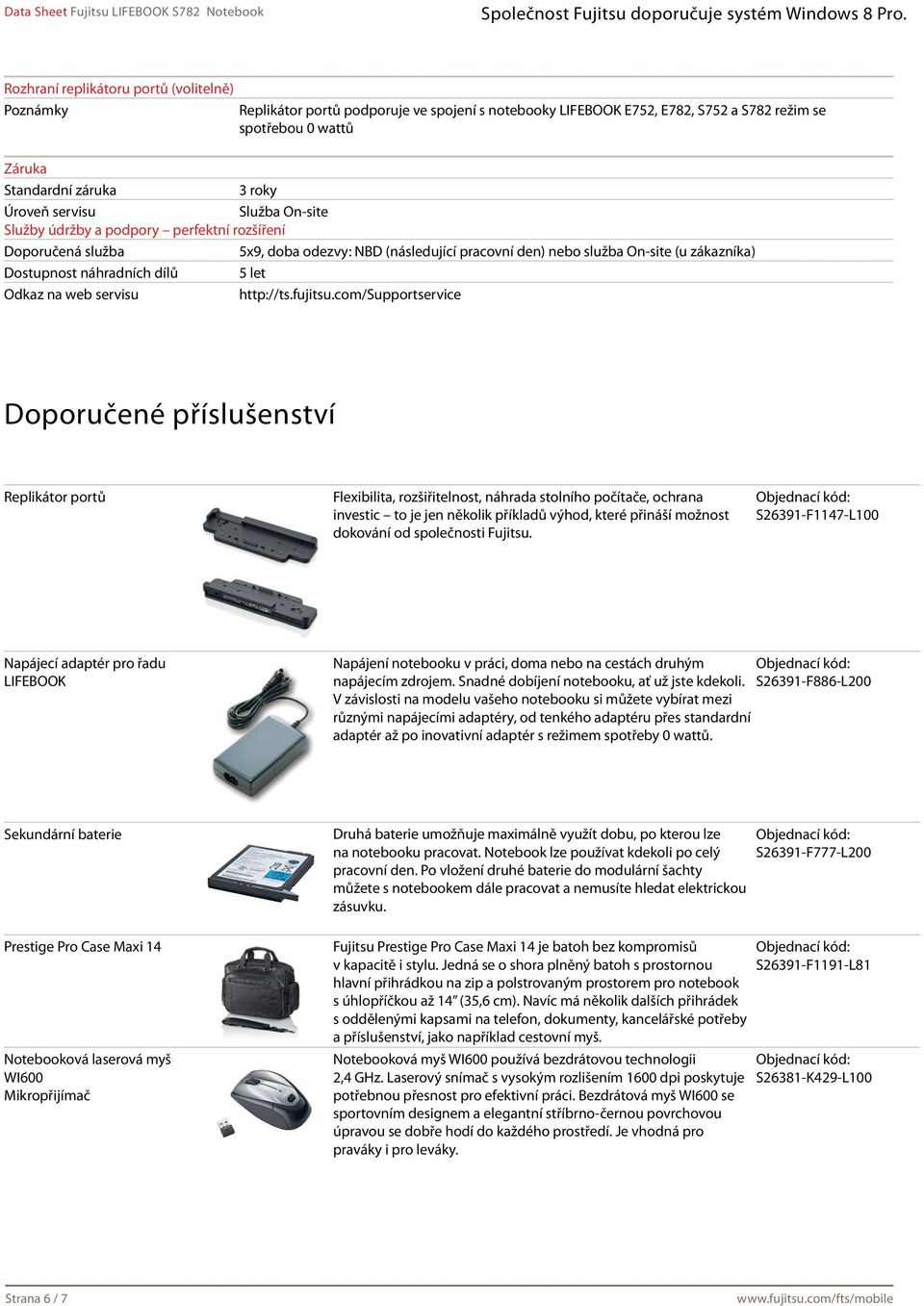 let Odkaz na web servisu http://ts.fujitsu.