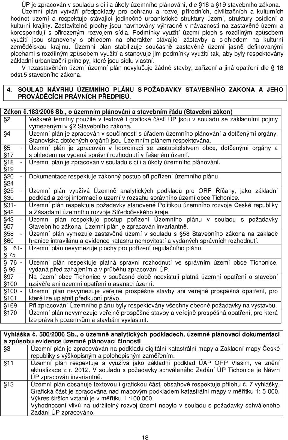 krajiny. Zastavitelné plochy jsou navrhovány výhradně v návaznosti na zastavěné území a korespondují s přirozeným rozvojem sídla.