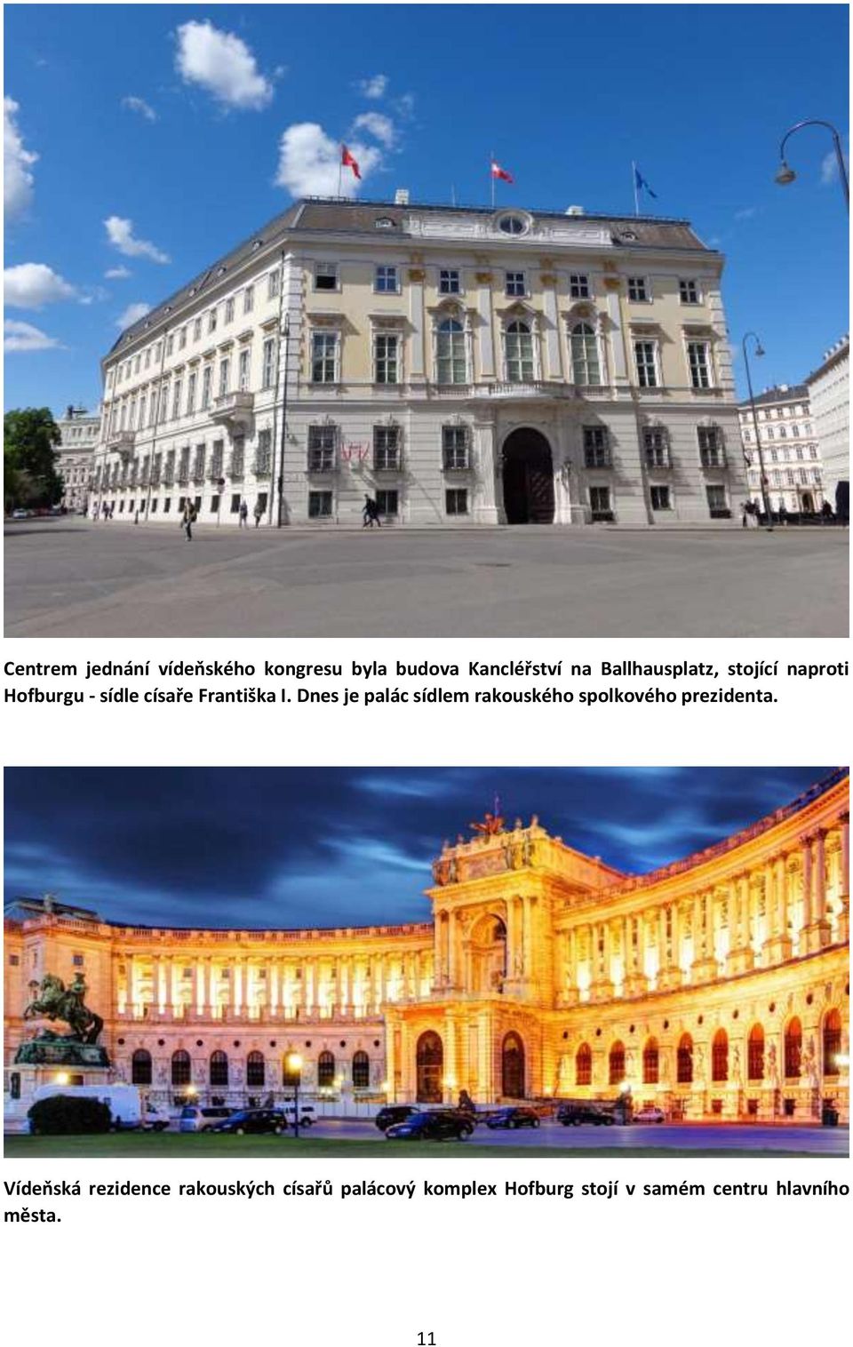 Dnes je palác sídlem rakouského spolkového prezidenta.