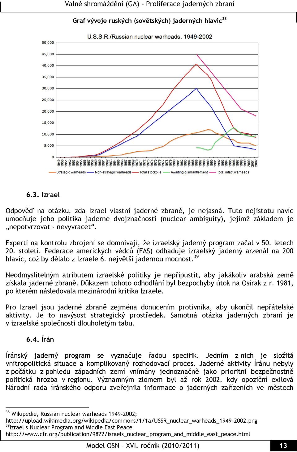 Experti na kontrolu zbrojení se domnívají, ţe izraelský jaderný program začal v 50. letech 20. století.