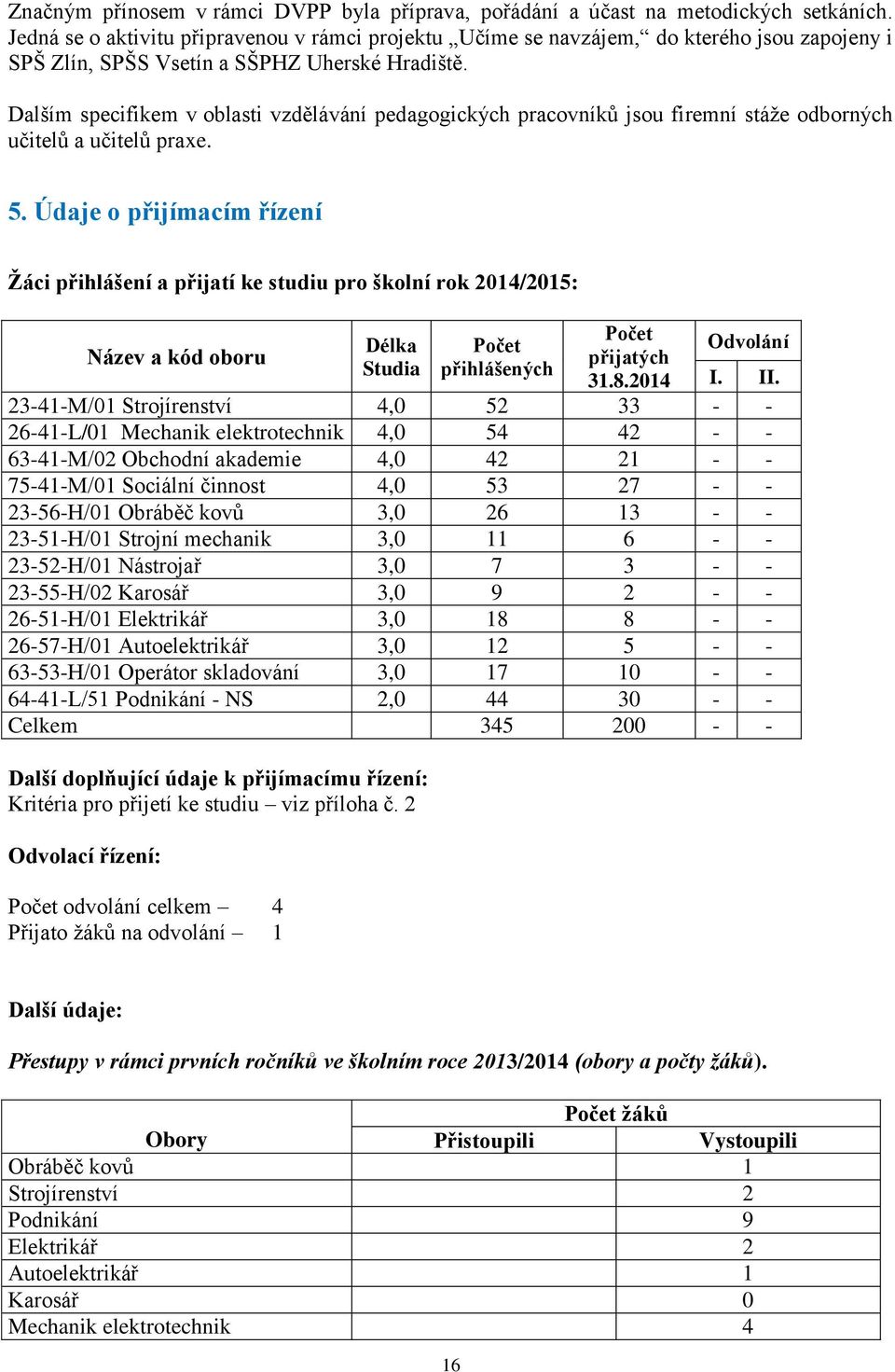 Dalším specifikem v oblasti vzdělávání pedagogických pracovníků jsou firemní stáţe odborných učitelů a učitelů praxe. 5.