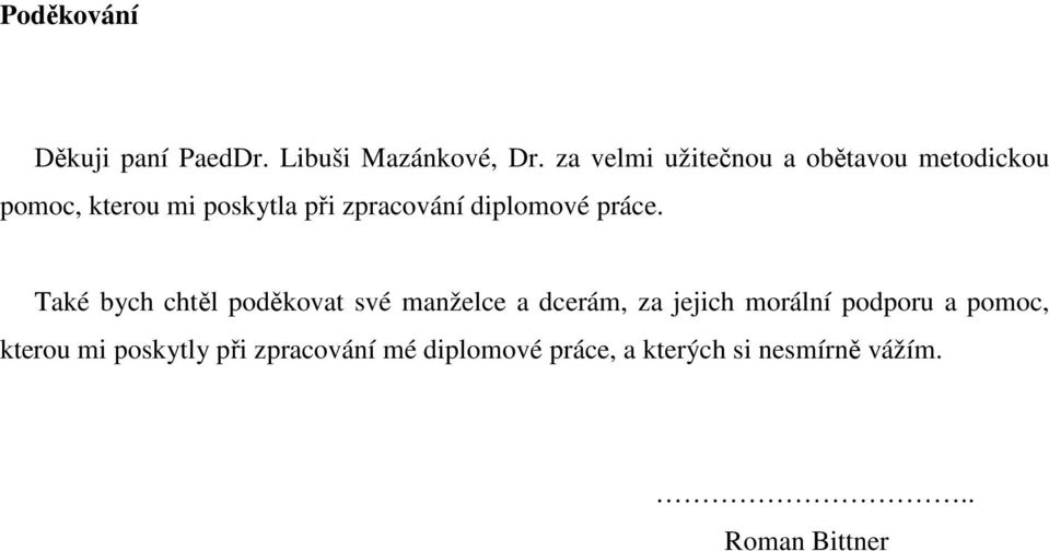 diplomové práce.