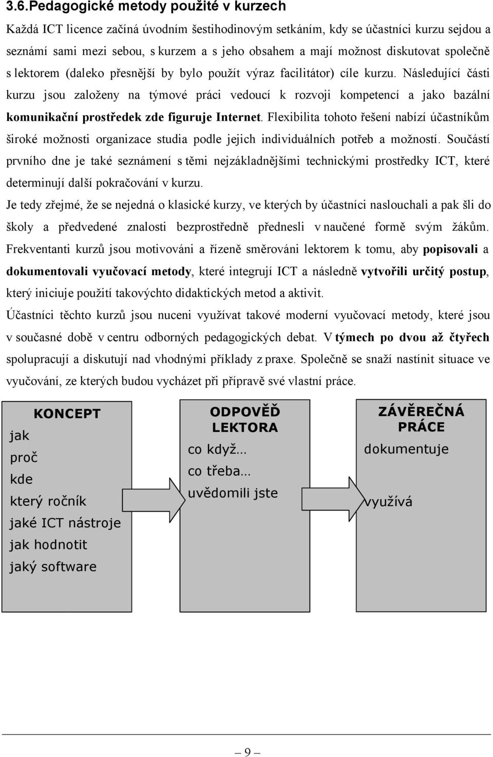 Následující části kurzu jsou založeny na týmové práci vedoucí k rozvoji kompetencí a jako bazální komunikační prostředek zde figuruje Internet.