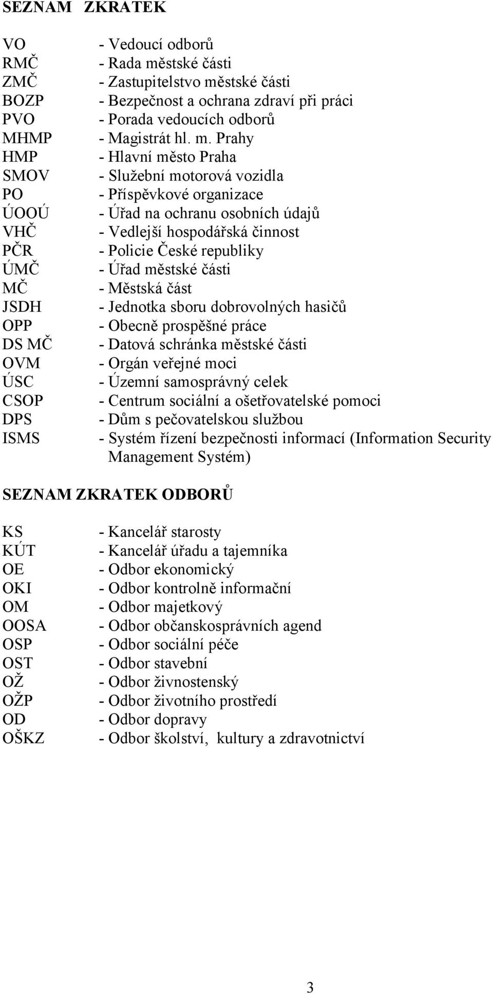 Prahy - Hlavní město Praha - Služební motorová vozidla - Příspěvkové organizace - Úřad na ochranu osobních údajů - Vedlejší hospodářská činnost - Policie České republiky - Úřad městské části -