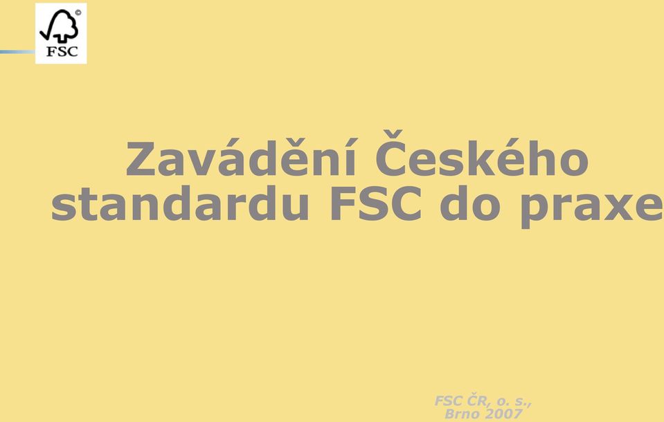 standardu FSC