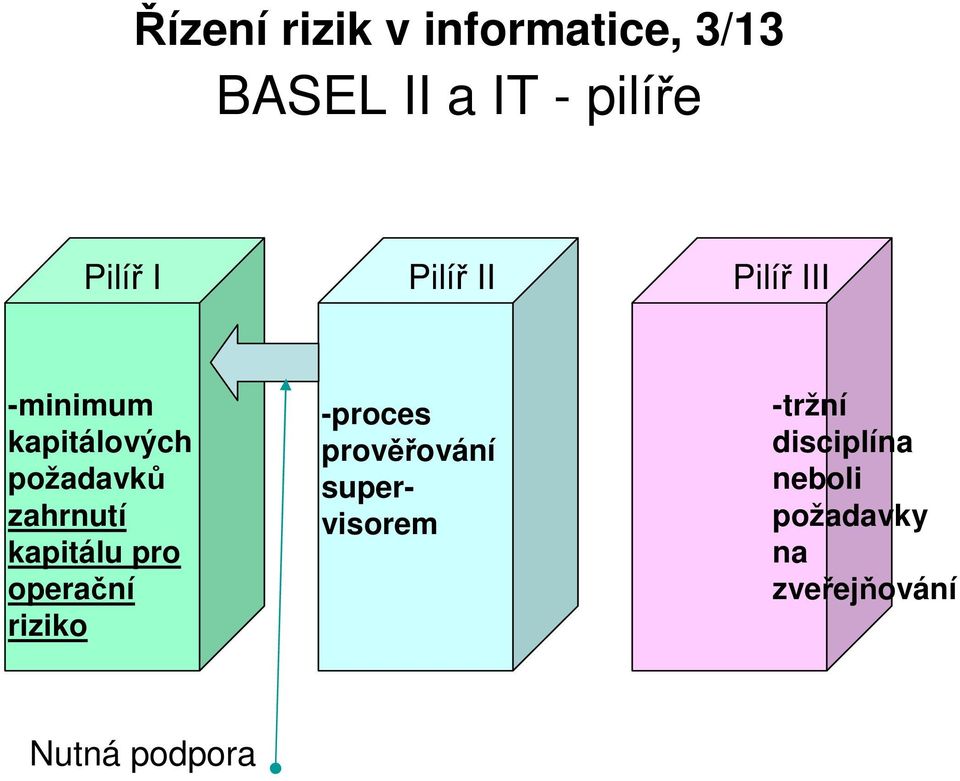 operační riziko -proces prověřování supervisorem