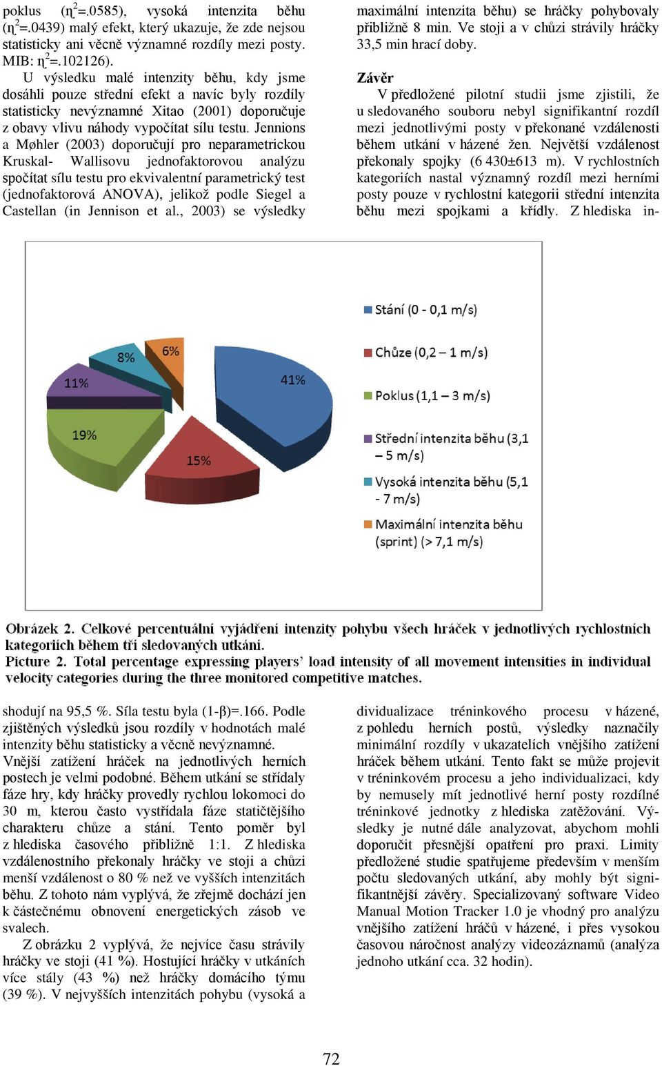 Jennions a Møhler (2003) doporučují pro neparametrickou Kruskal- Wallisovu jednofaktorovou analýzu spočítat sílu testu pro ekvivalentní parametrický test (jednofaktorová ANOVA), jelikož podle Siegel