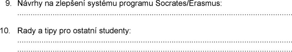 Socrates/Erasmus: 10.