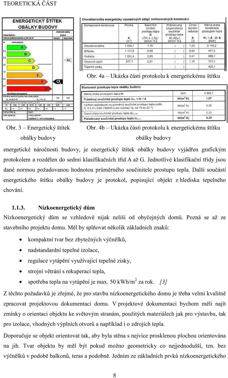 A až G. Jednotlivé klasifika ní t ídy jsou dané normou požadovanou hodnotou pr m rného sou initele prostupu tepla.