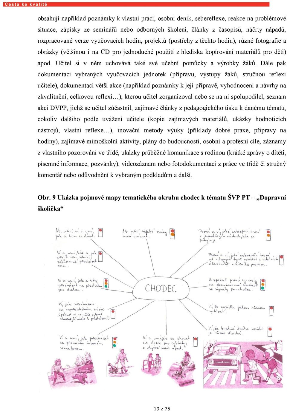 Učitel si v něm uchovává také své učební pomůcky a výrobky žáků.