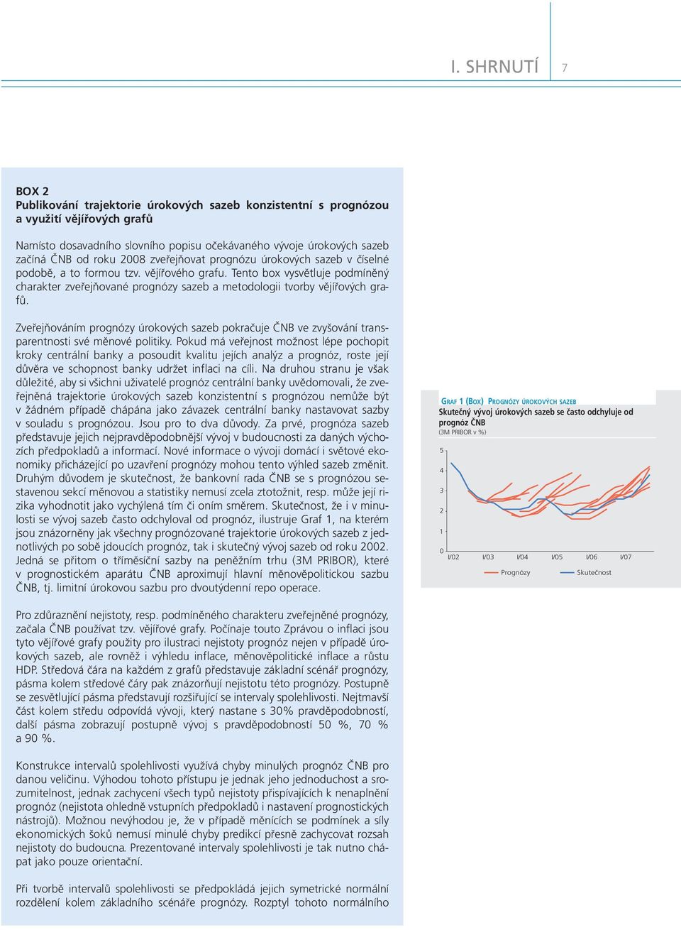 Zveřejňováním prognózy úrokových sazeb pokračuje ČNB ve zvyšování transparentnosti své měnové politiky.