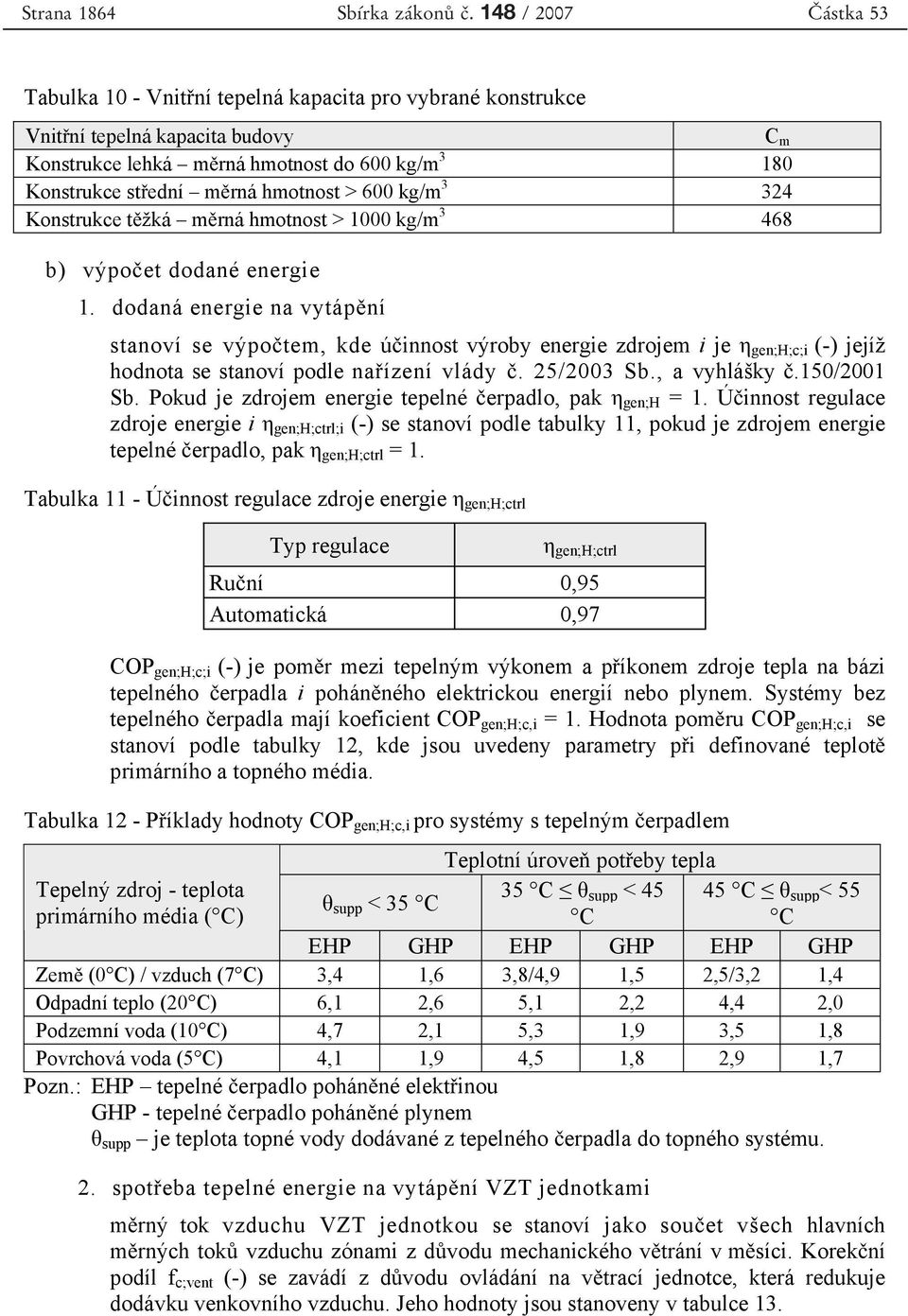 hmotnost > 600 kg/m 3 324 Konstrukce t žká m rná hmotnost > 1000 kg/m 3 468 b) výpo et dodané energie 1.