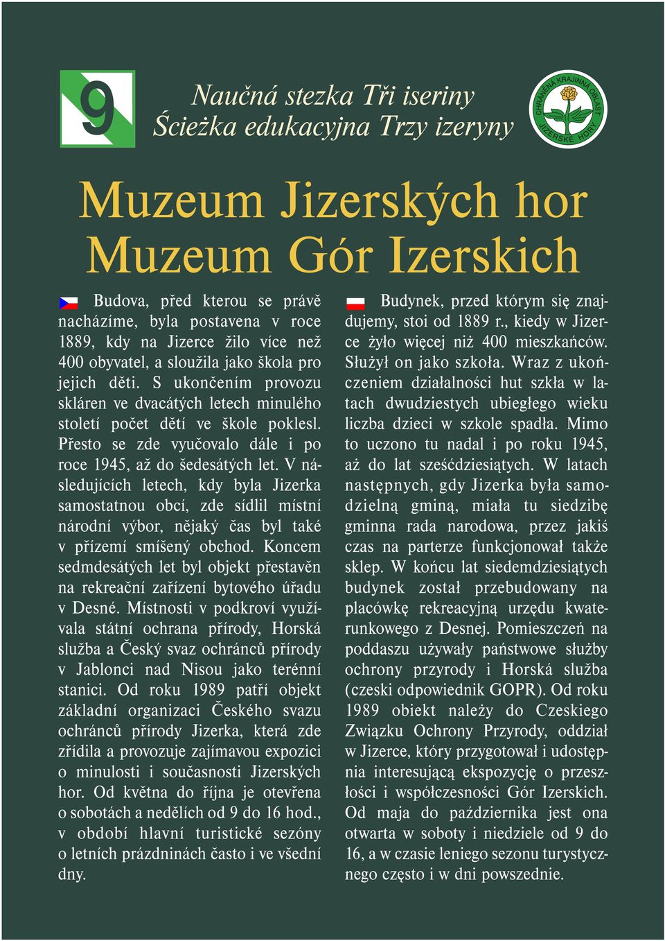 V následujících letech, kdy byla Jizerka samostatnou obcí, zde sídlil místní národní výbor, nějaký čas byl také v přízemí smíšený obchod.