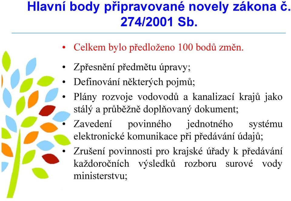 stálý a průběžně doplňovaný dokument; Zavedení povinného jednotného systému elektronické komunikace při