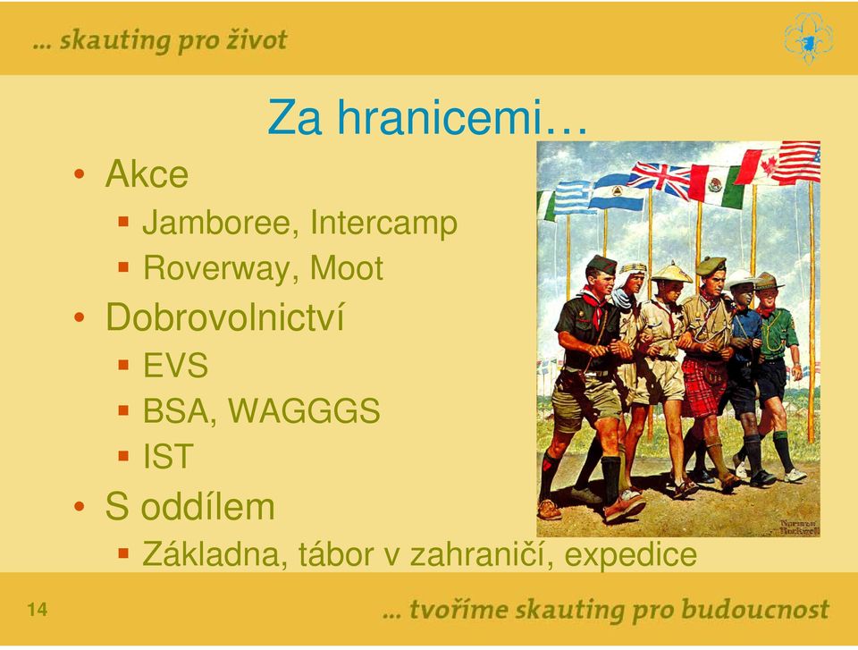 Dobrovolnictví EVS BSA, WAGGGS IST