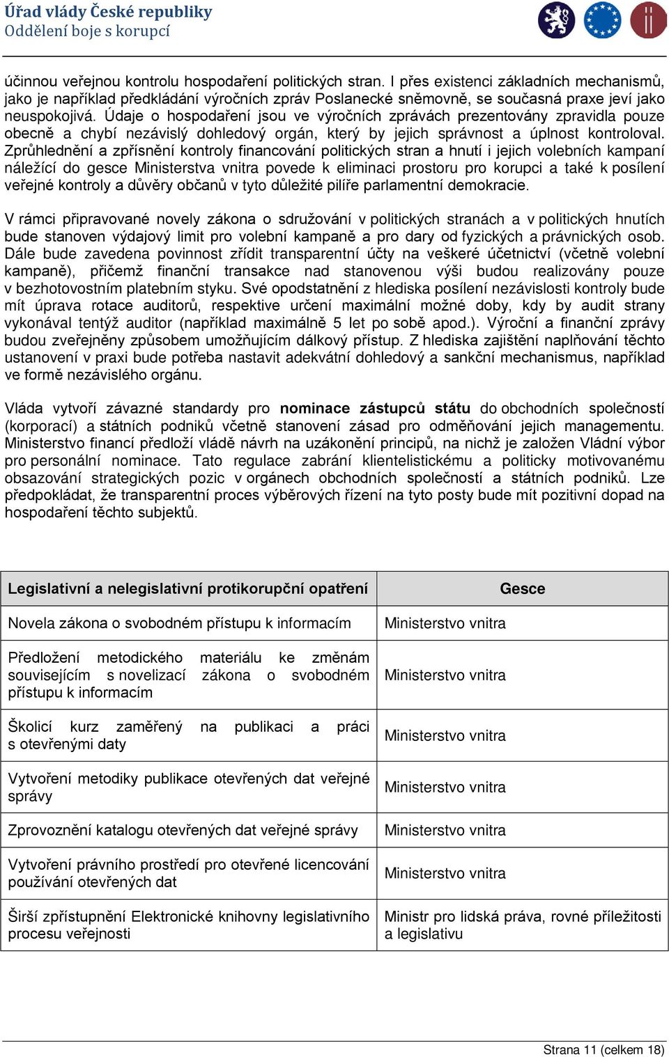 Údaje o hospodaření jsou ve výročních zprávách prezentovány zpravidla pouze obecně a chybí nezávislý dohledový orgán, který by jejich správnost a úplnost kontroloval.