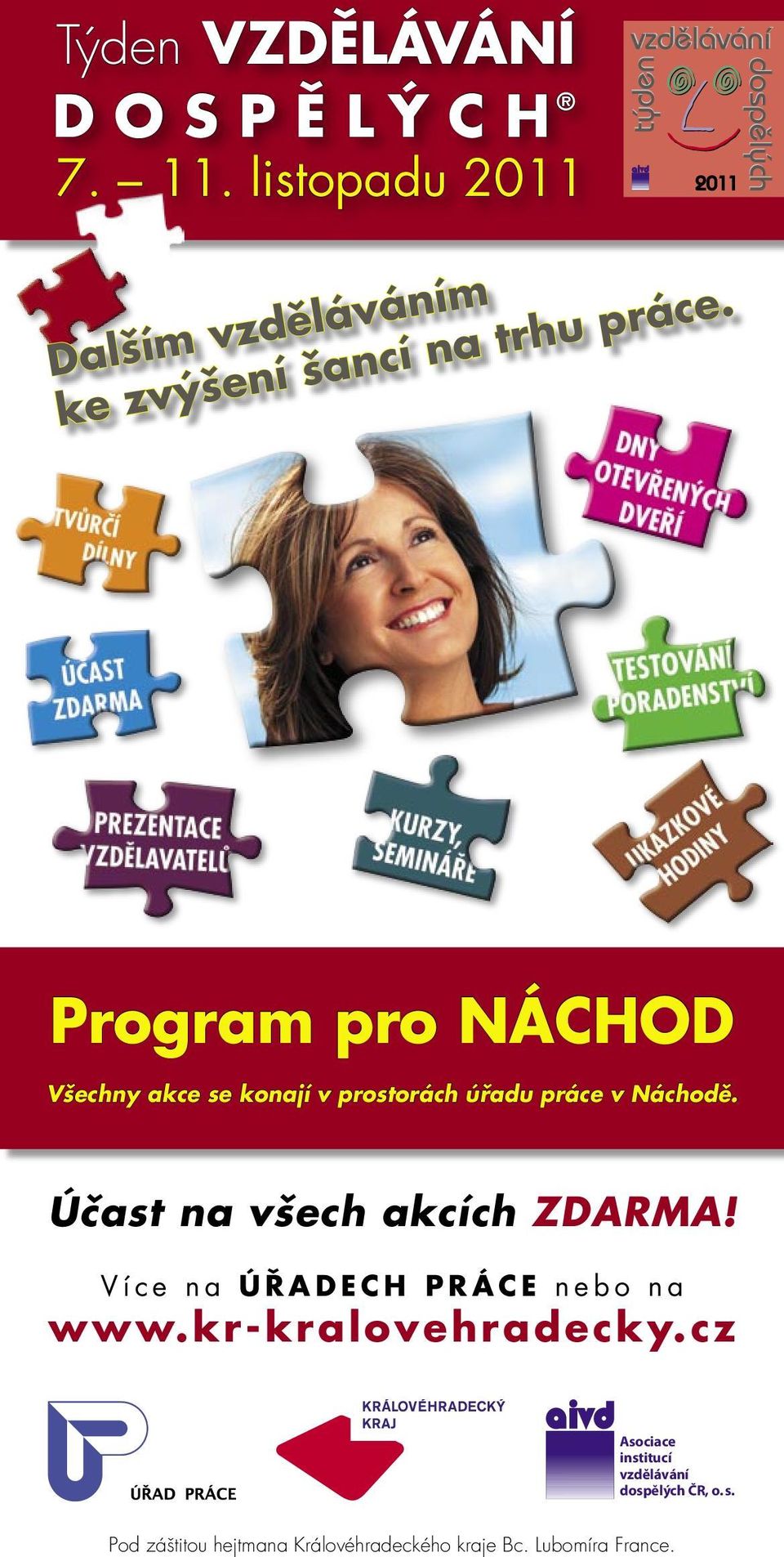 Program pro NÁCHOD Všechny akce se konají v prostorách úřadu práce v Náchodě.