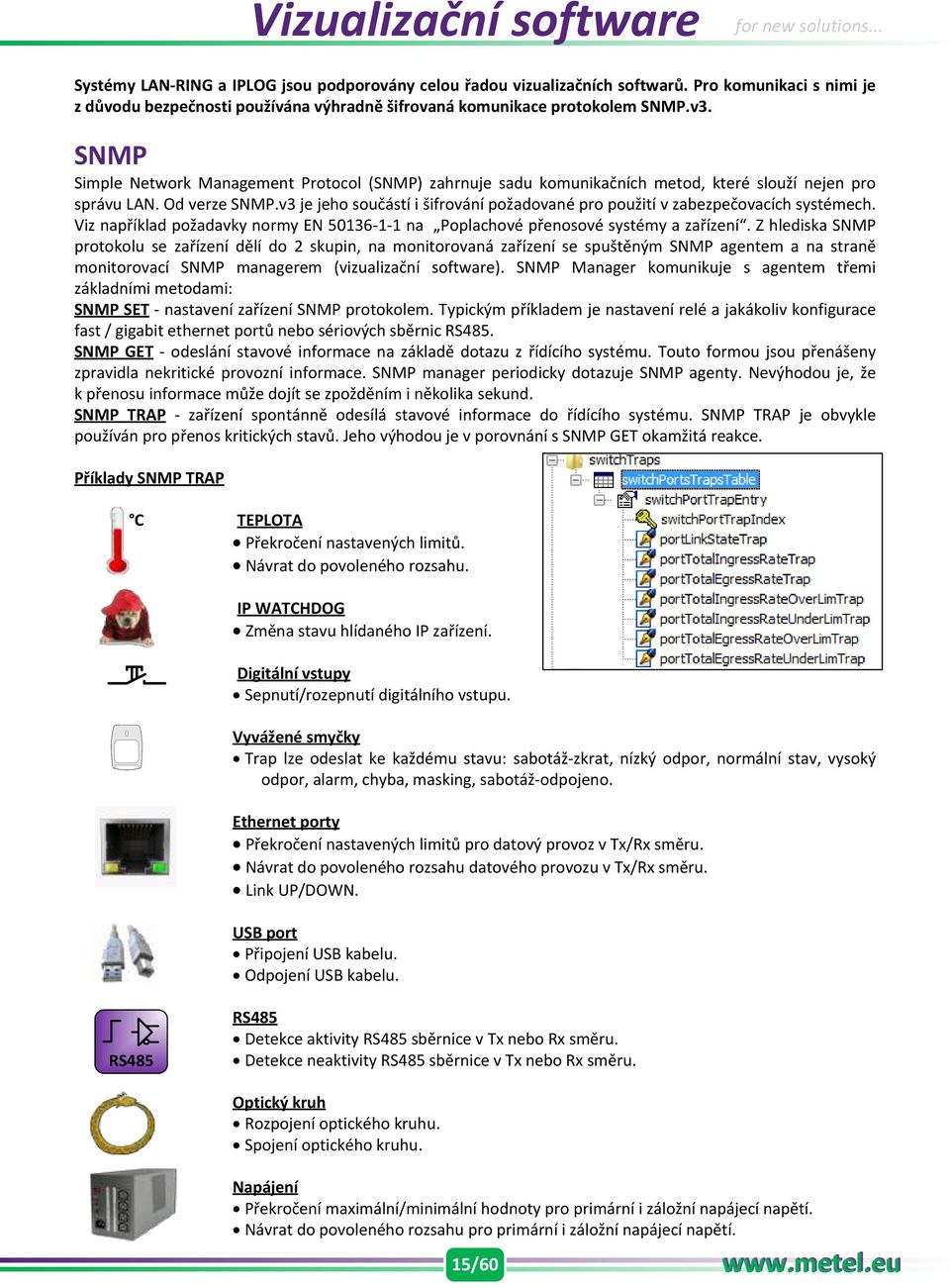 SNMP Simple Network Management Protocol (SNMP) zahrnuje sadu komunikačních metod, které slouží nejen pro správu LAN. Od verze SNMP.