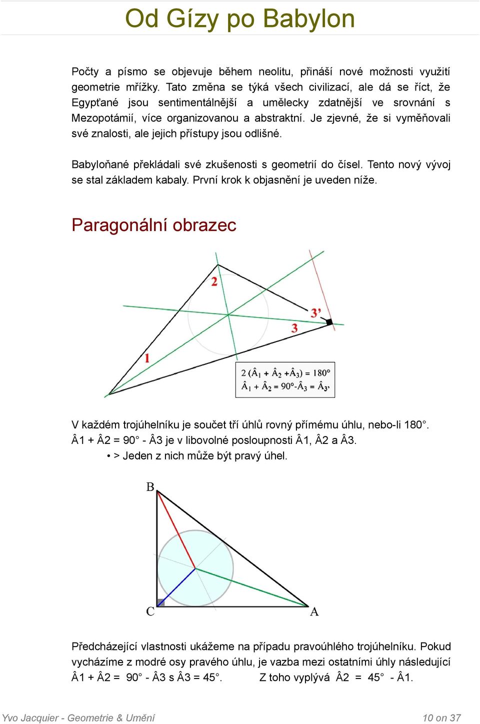 Je zjevné, že si vyměňovali své znalosti, ale jejich přístupy jsou odlišné. Babyloňané překládali své zkušenosti s geometrií do čísel. Tento nový vývoj se stal základem kabaly.