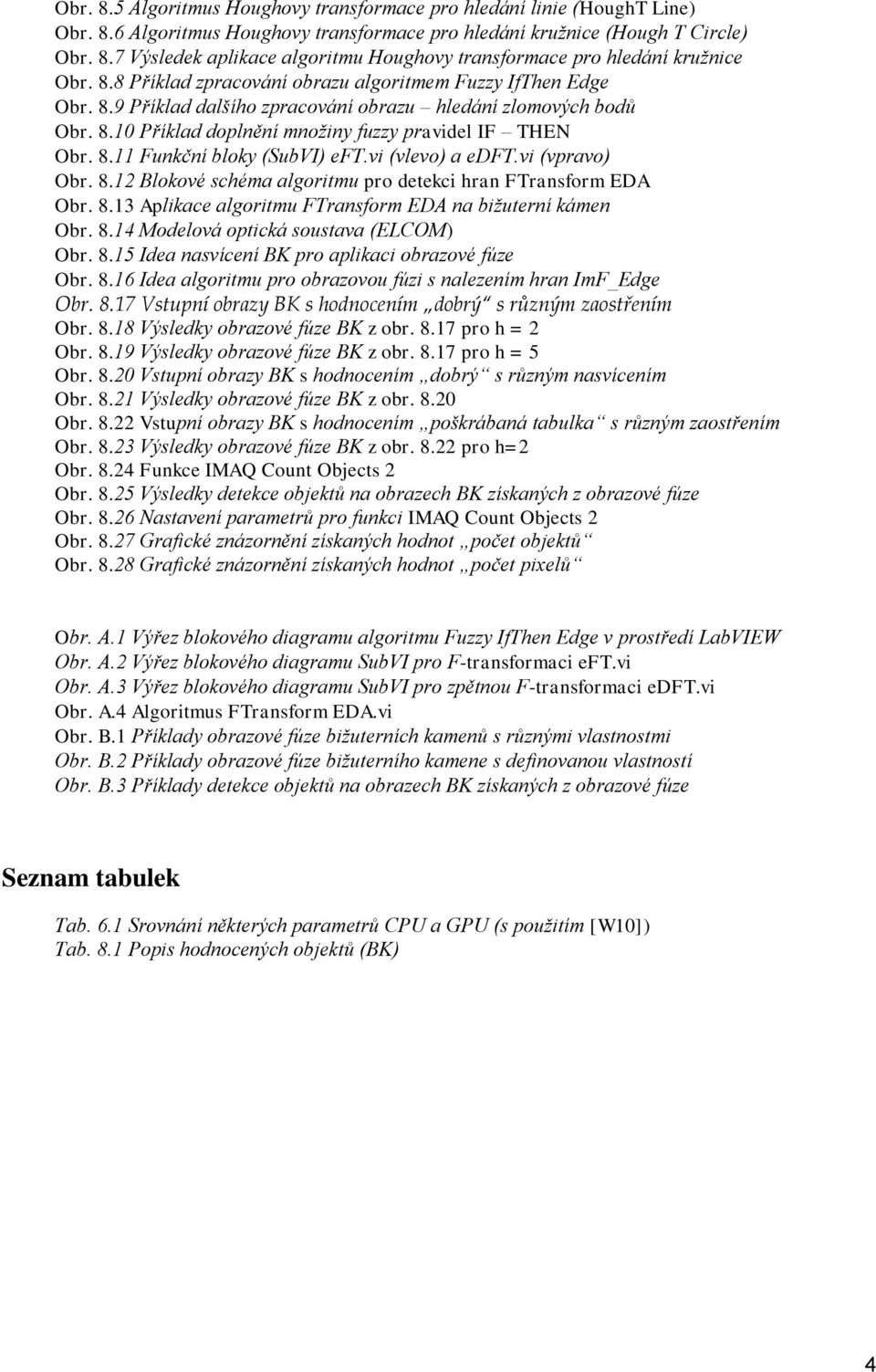 vi (vlevo) a edft.vi (vpravo) Obr. 8.12 Blokové schéma algoritmu pro detekci hran FTransform EDA Obr. 8.13 Aplikace algoritmu FTransform EDA na bižuterní kámen Obr. 8.14 Modelová optická soustava (ELCOM) Obr.