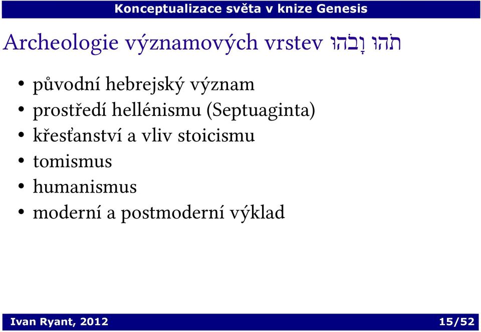 (Septuaginta) křesťanství a vliv stoicismu