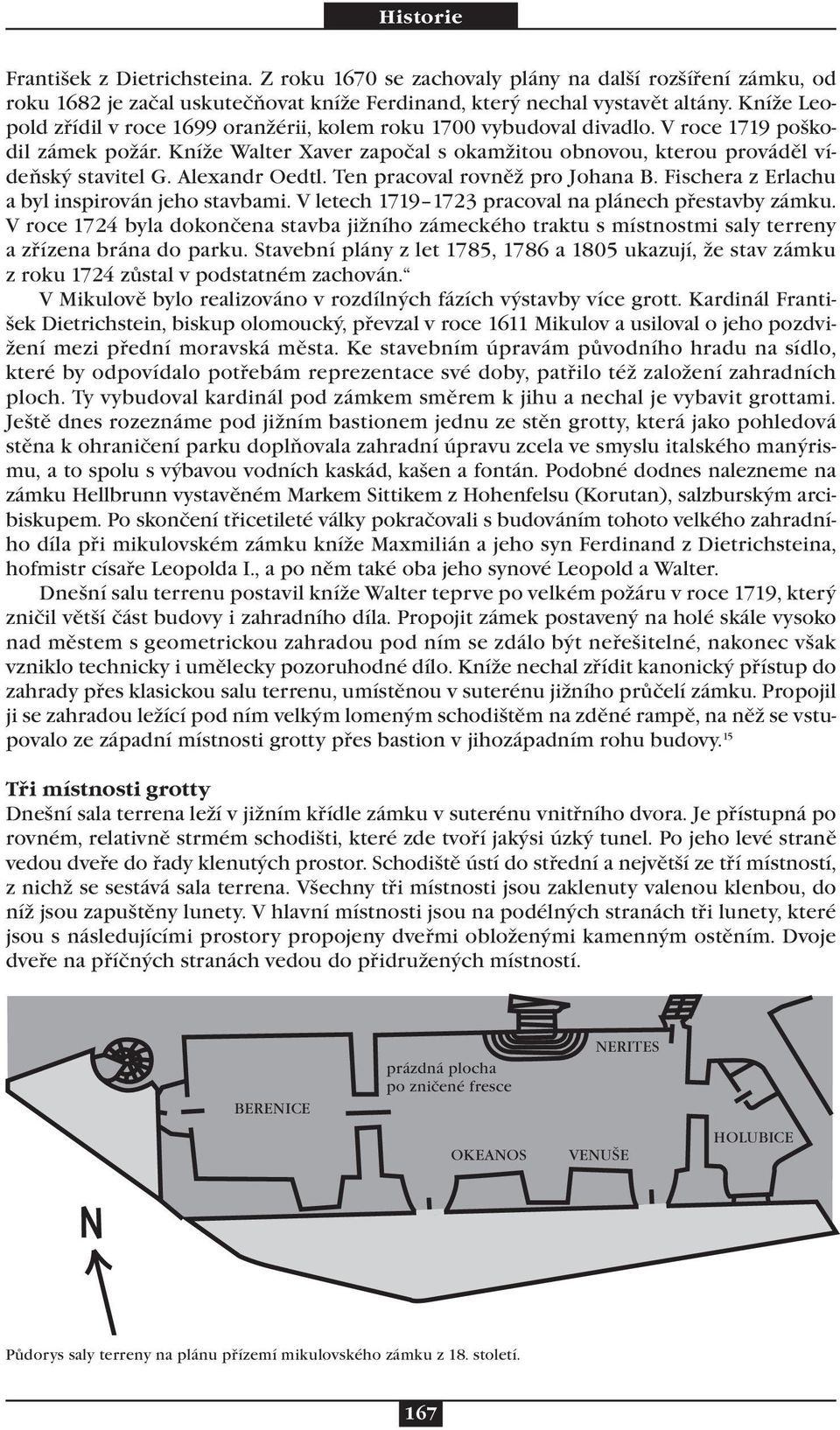 Alexandr Oedtl. Ten pracoval rovněž pro Johana B. Fischera z Erlachu a byl inspirován jeho stavbami. V letech 1719 1723 pracoval na plánech přestavby zámku.