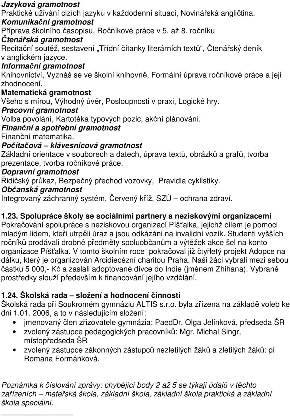 Informační gramotnost Knihovnictví, Vyznáš se ve školní knihovně, Formální úprava ročníkové práce a její zhodnocení.