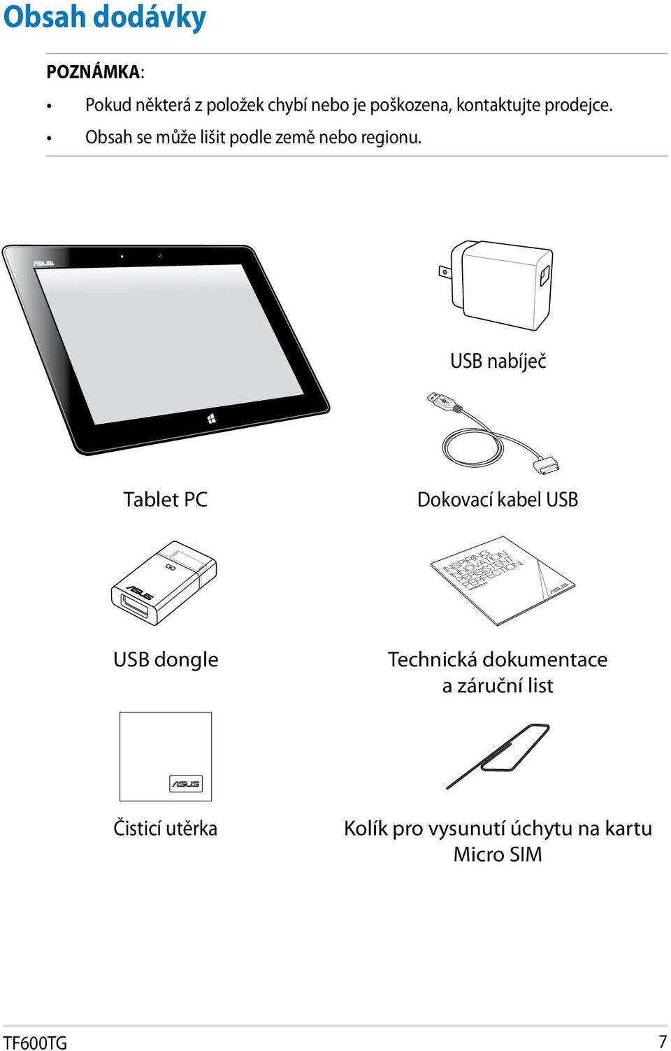 USB nabíječ Tablet PC Dokovací kabel USB USB dongle Technická dokumentace