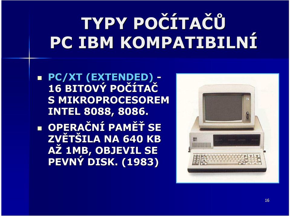 MIKROPROCESOREM INTEL 8088, 8086.