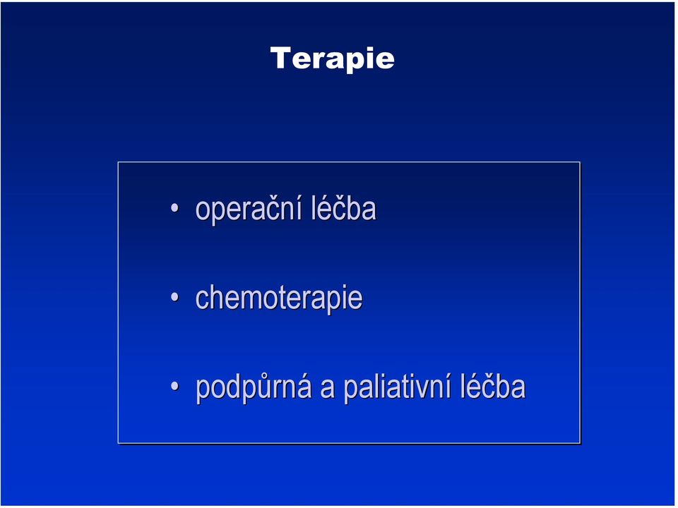 chemoterapie