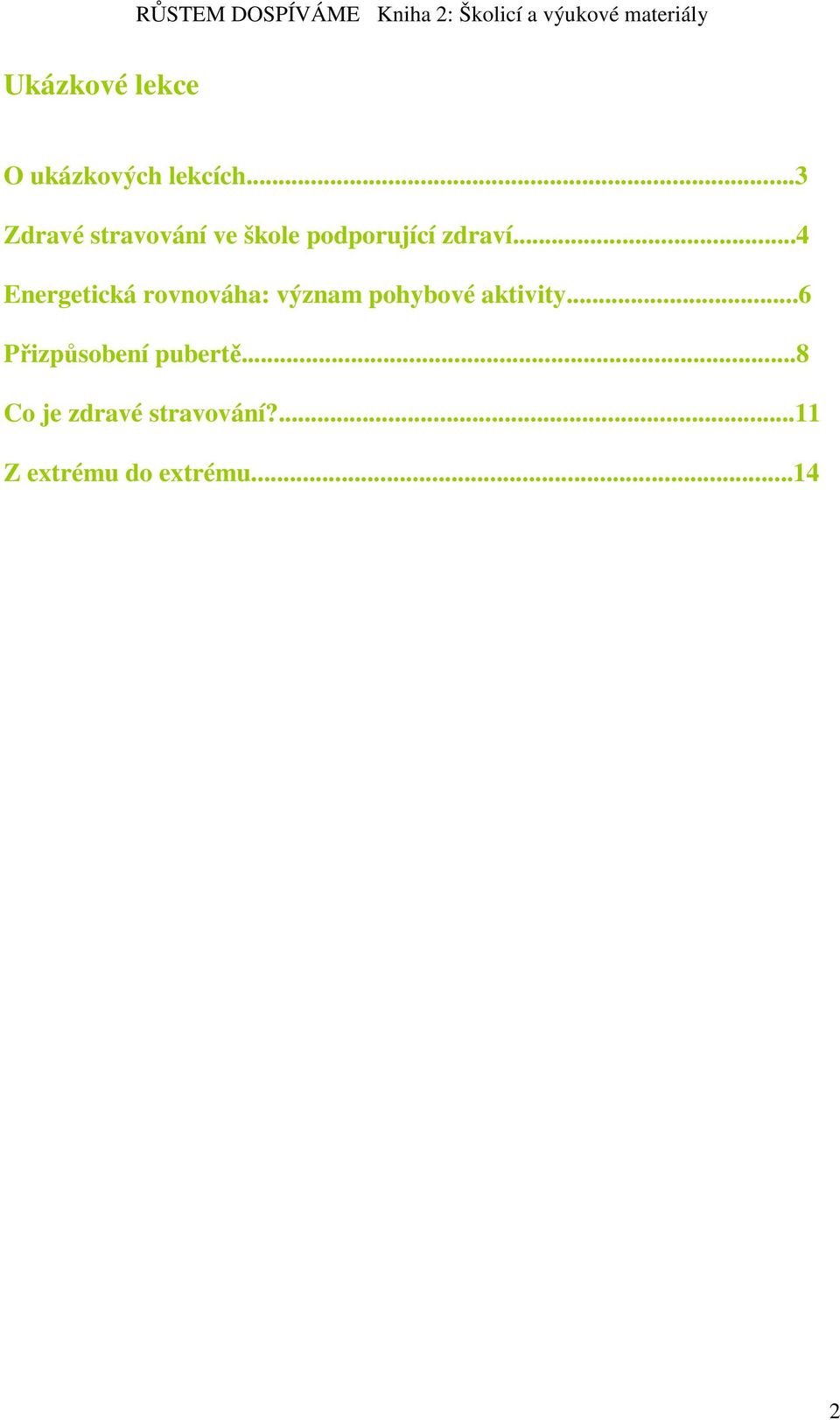 ..4 Energetická rovnováha: význam pohybové aktivity.