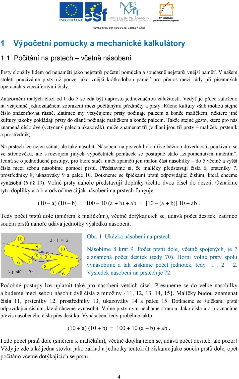 Znázornění malých čísel od 0 do 5 se zdá být naprosto jednoznačnou záležitostí. Vždyť je přece založeno na vzájemně jednoznačném zobrazení mezi počítanými předměty a prsty.