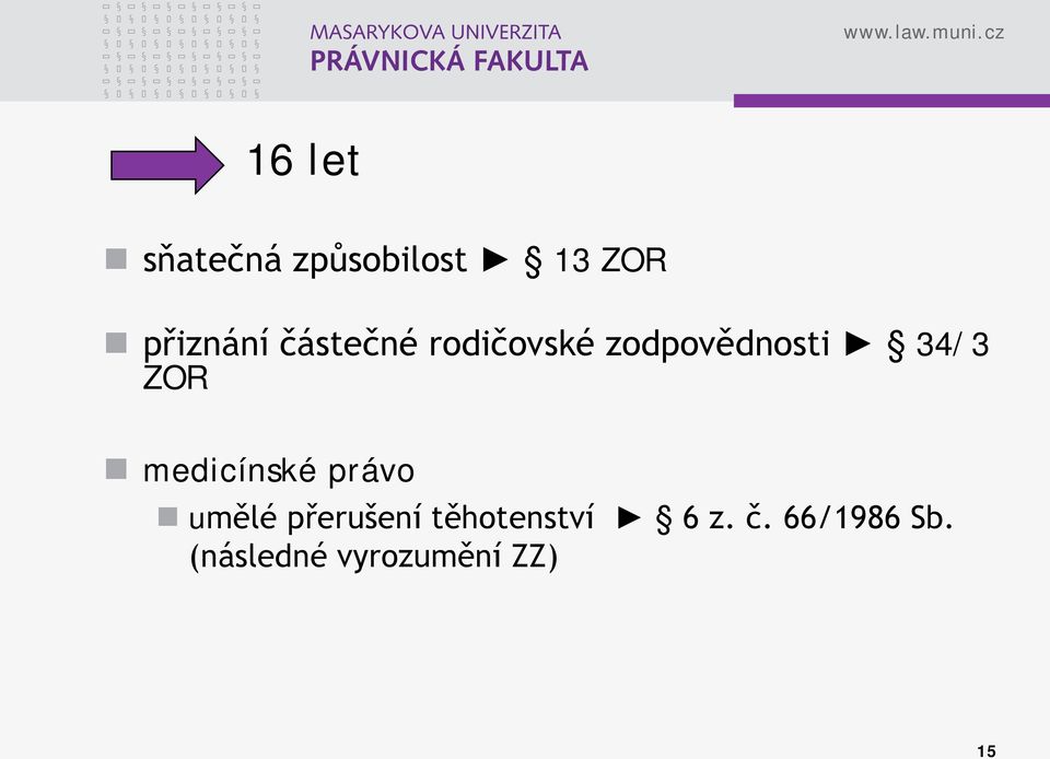 medicínské právo umělé přerušení těhotenství