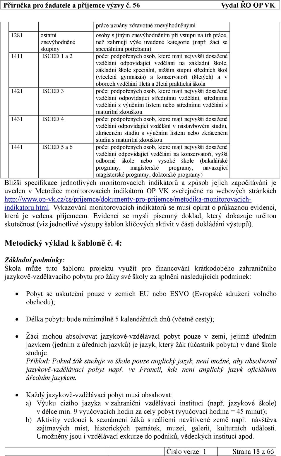 středních škol (víceletá gymnázia) a konzervatoří (8letých) a v oborech vzdělání 1letá a 2letá praktická škola 1421 ISCED 3 počet podpořených osob, které mají nejvyšší dosažené vzdělání odpovídající