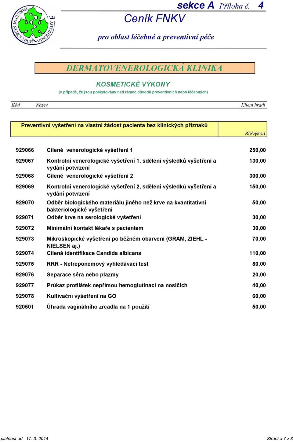 vydání potvrzení Odběr biologického materiálu jiného než krve na kvantitativní bakteriologické vyšetření Odběr krve na serologické vyšetření Minimální kontakt lékaře s pacientem Mikroskopické