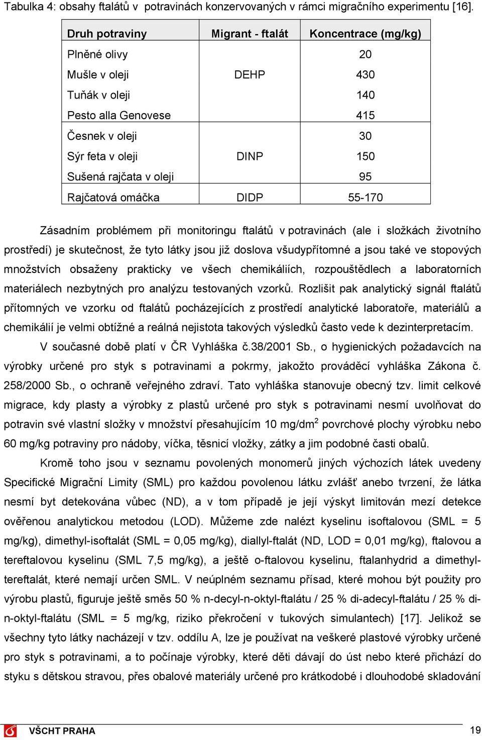 95 Rajčatová omáčka DIDP 55-170 Zásadním problémem při monitoringu ftalátů v potravinách (ale i složkách životního prostředí) je skutečnost, že tyto látky jsou již doslova všudypřítomné a jsou také